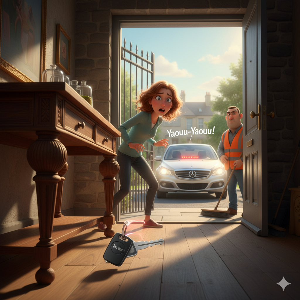 Illustration de la nouvelle 'La Clé'