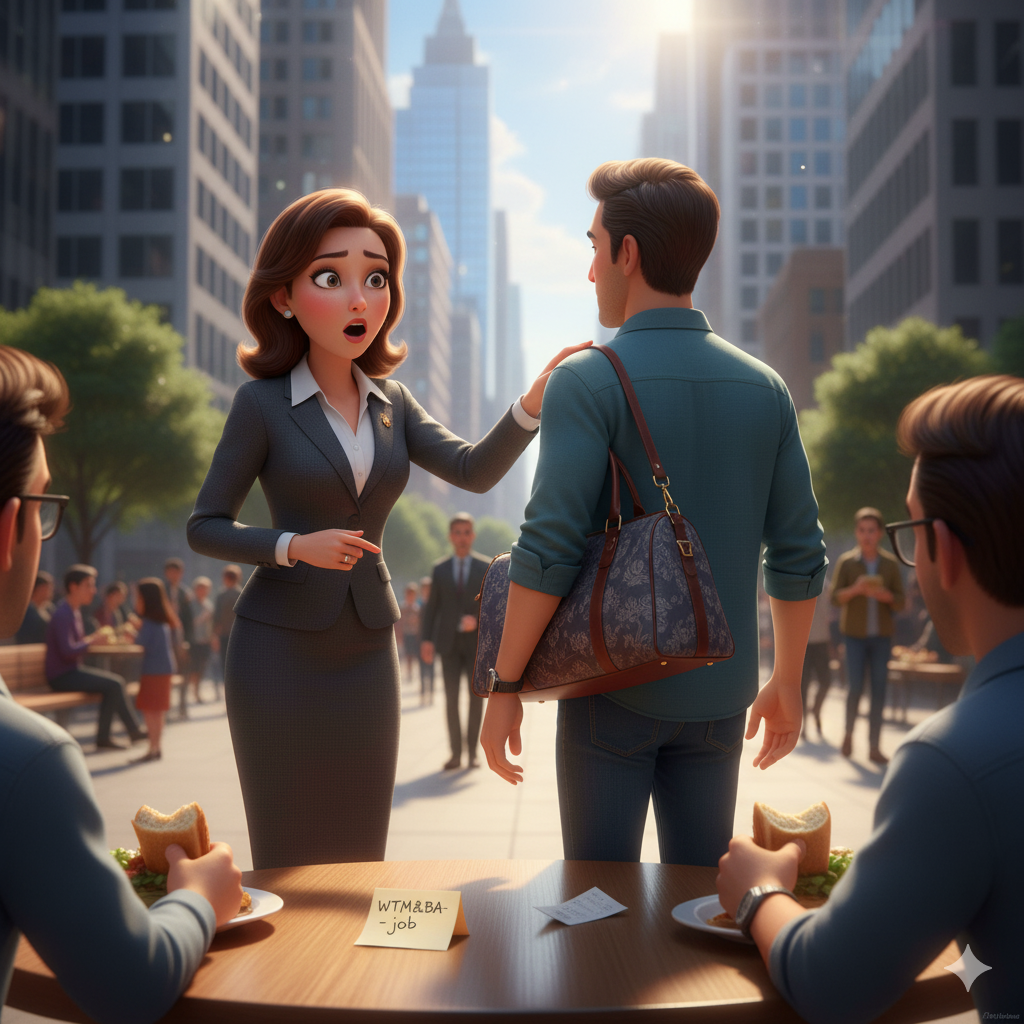 Illustration de la nouvelle 'Le sac de Voyage'